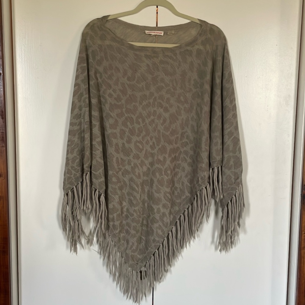 Rebecca Taylor cheetah print shawl